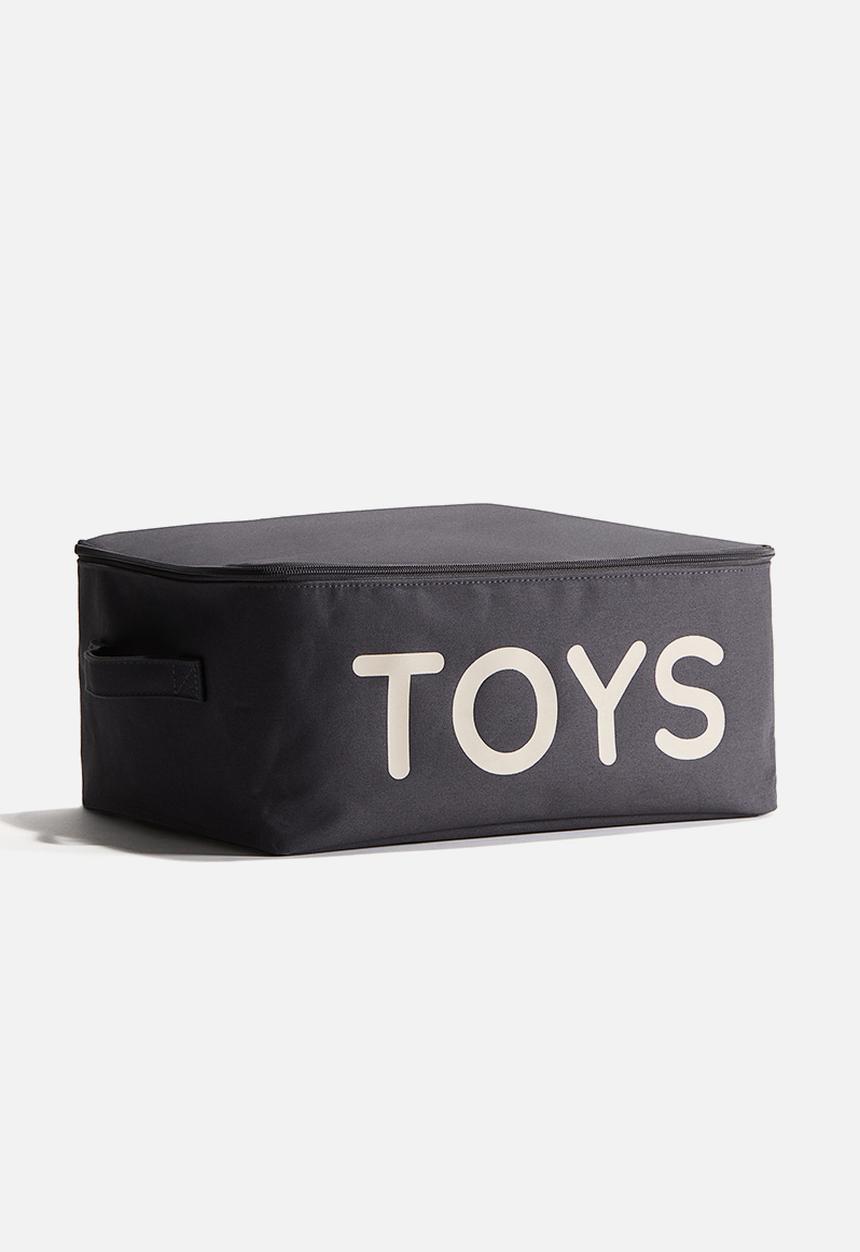 H&M - Lidded toy storage basket - dark grey