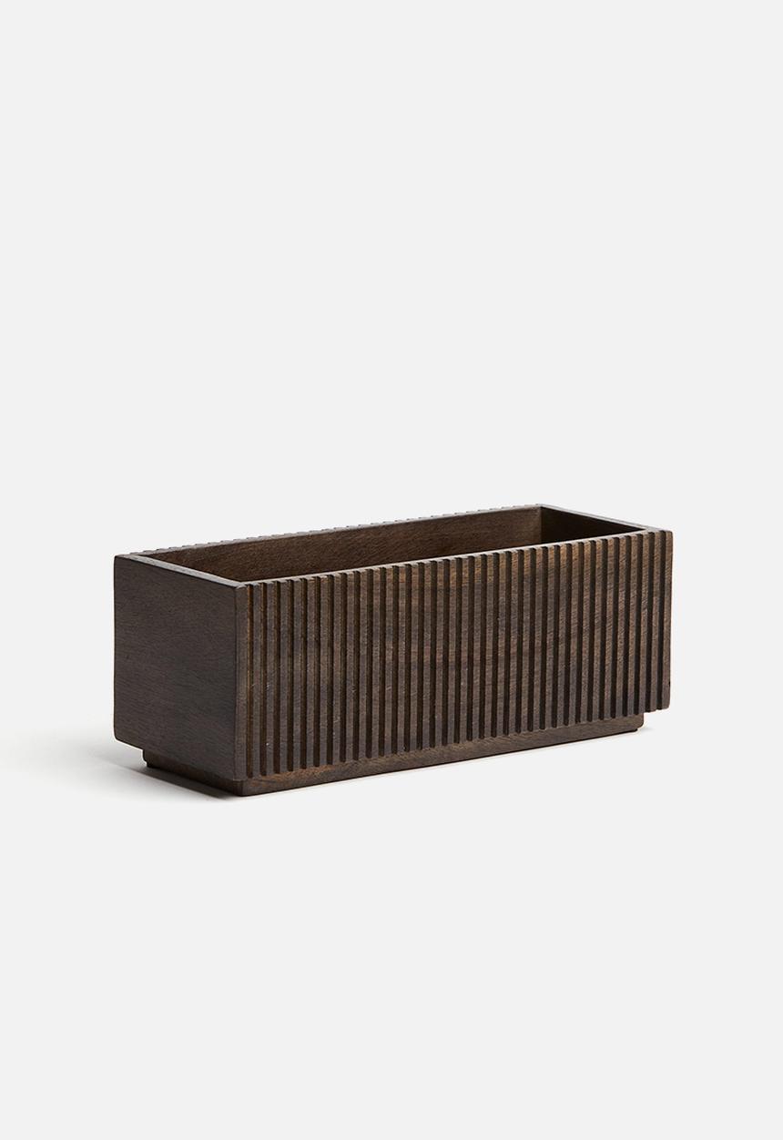 H&M - Wooden storage box - dark brown