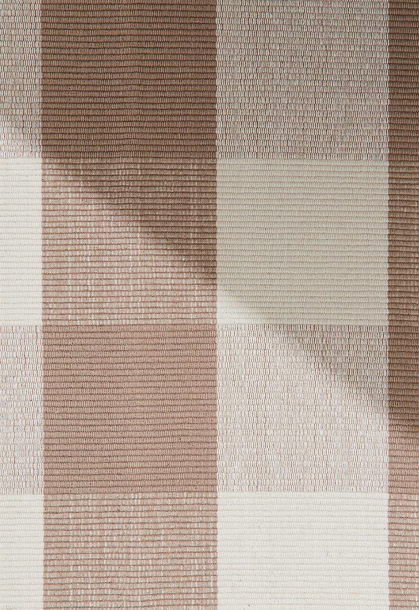 H&M - Checked flat weave runner rug - beige plaid