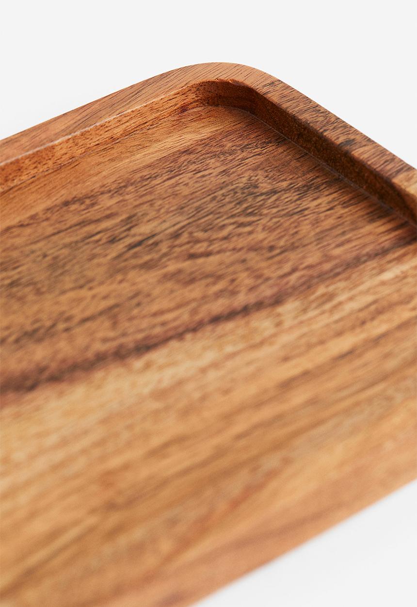 H&M - Small wooden tray - brown