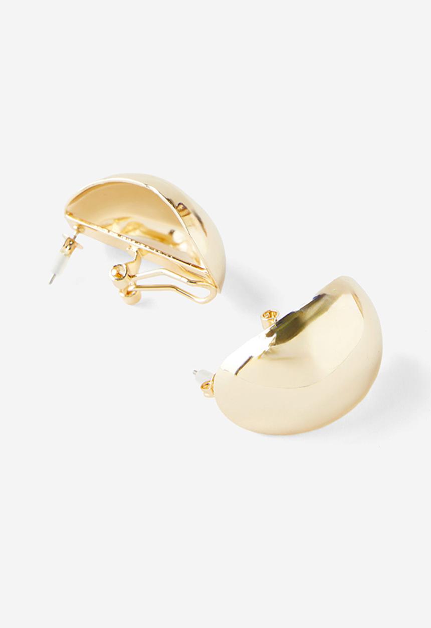 Rubi - Mid charm earring - up gold bubble