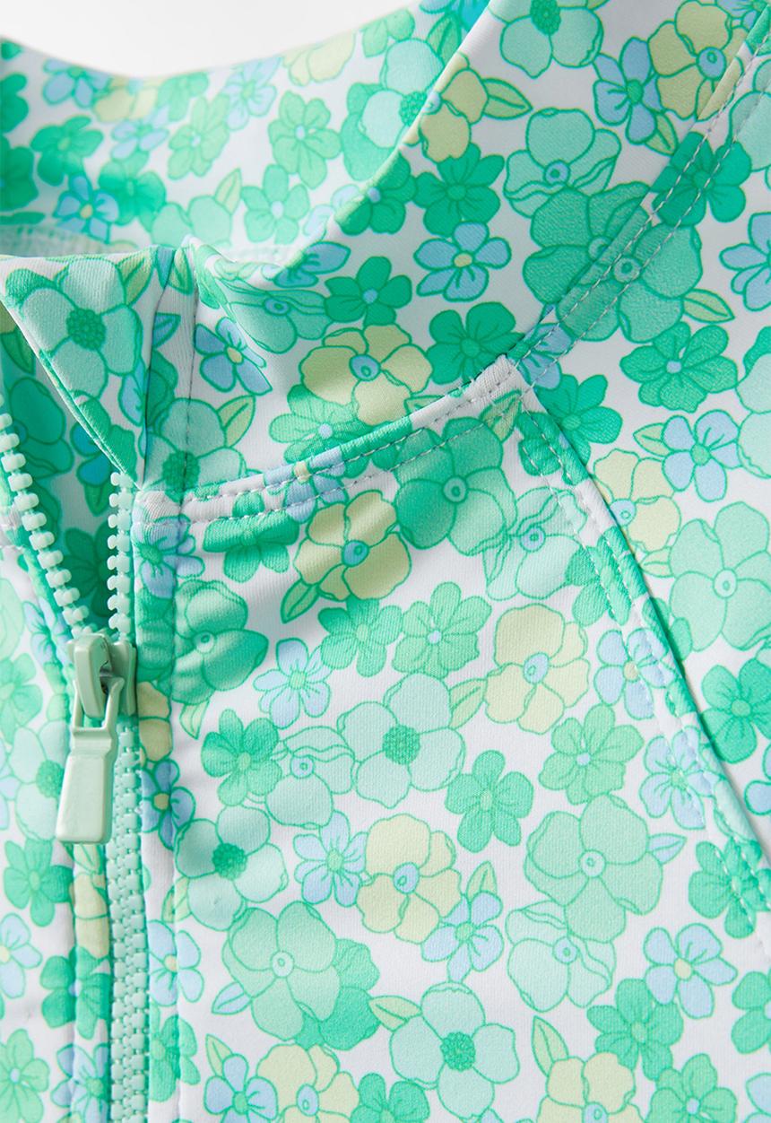 Cotton On - Lydia one piece - vanilla/green ditsy floral