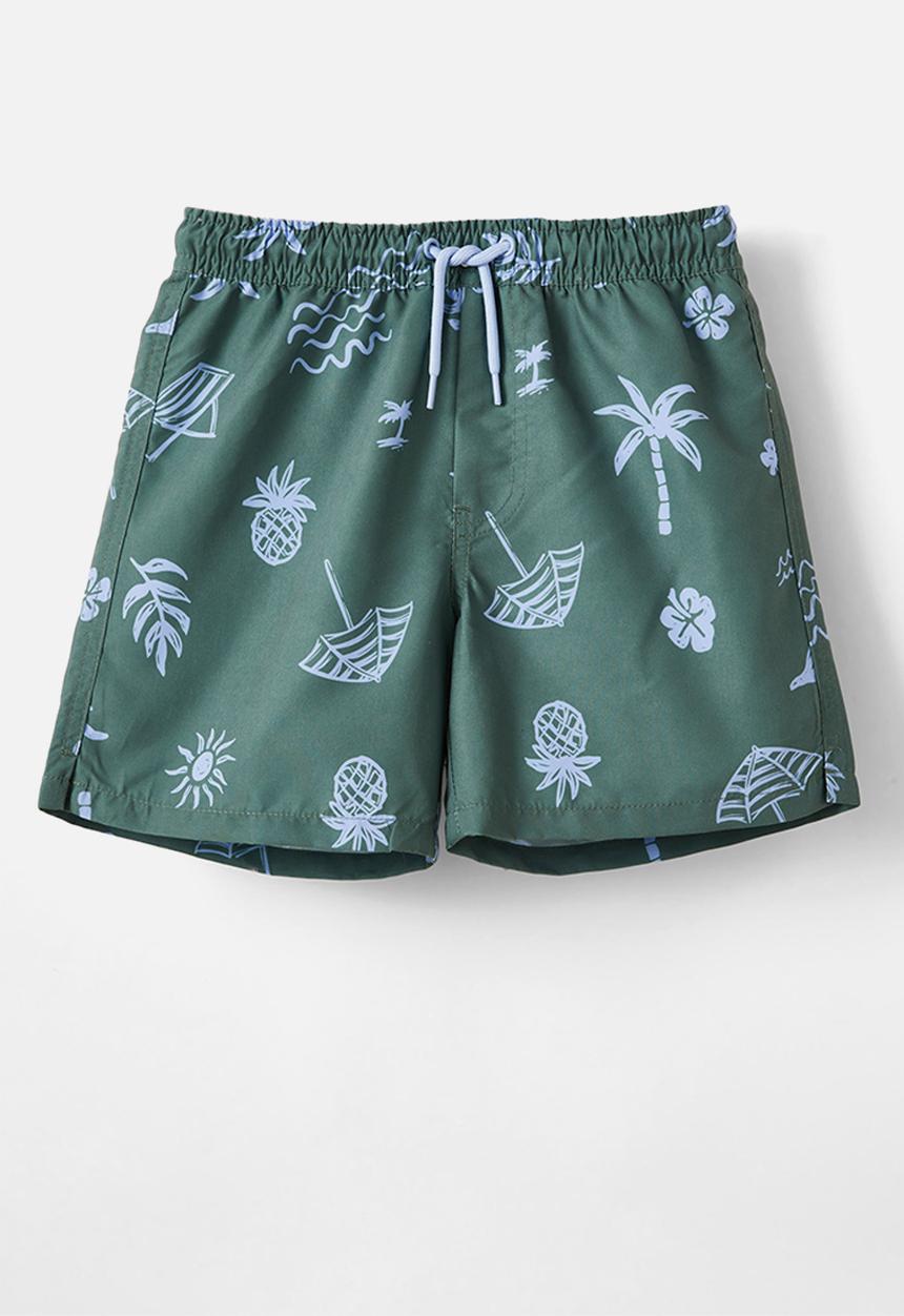 Cotton On - Bailey board short - swag green/beach club