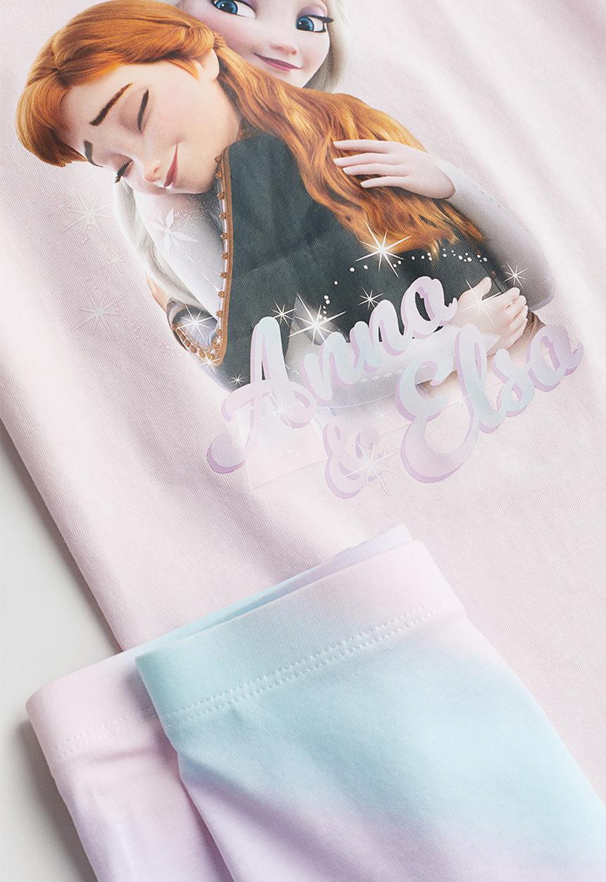 H&M - 2-Piece printed set - light pink frozen