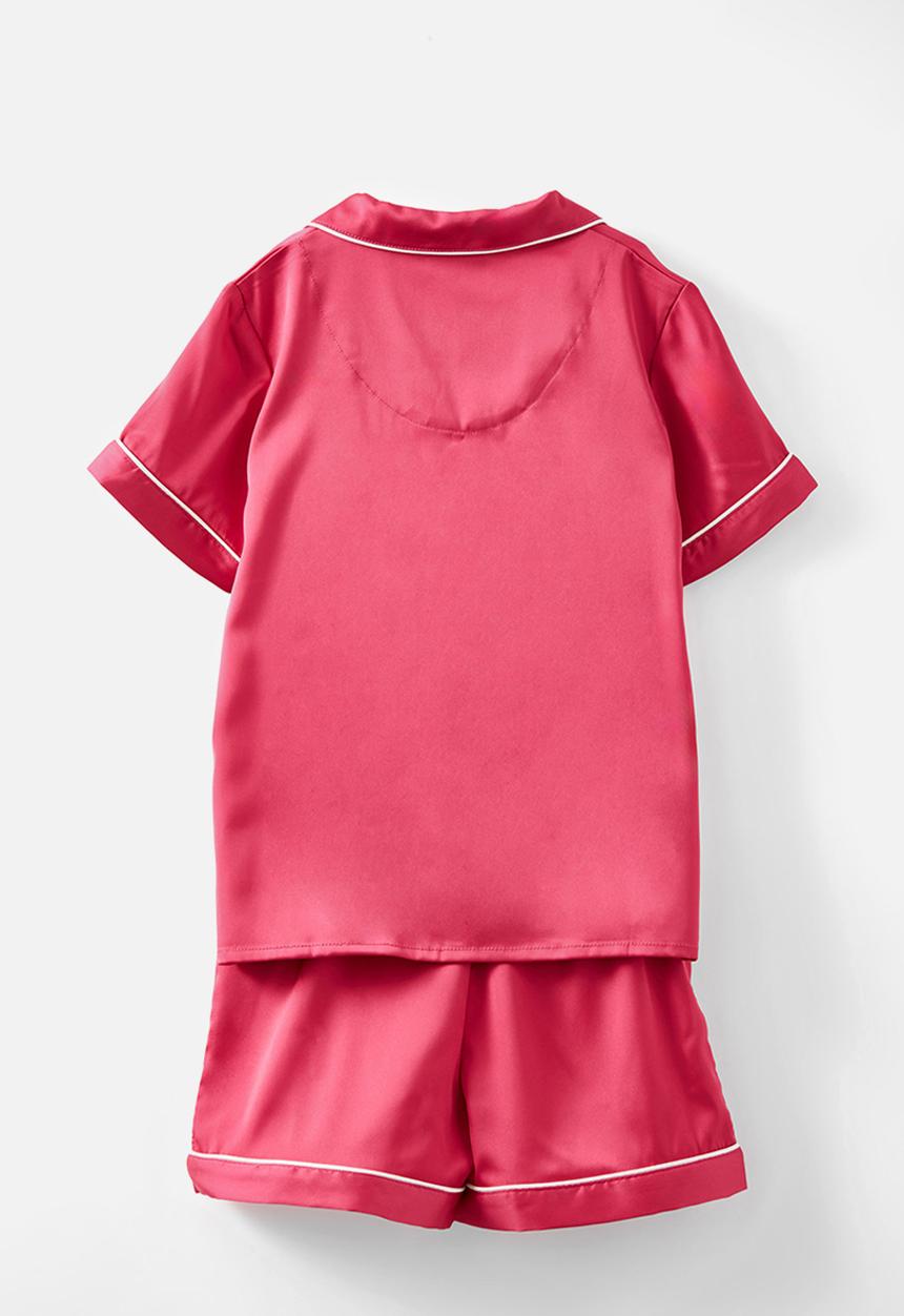 Cotton On - Casey short sleeve pyjama set - festive fuschia