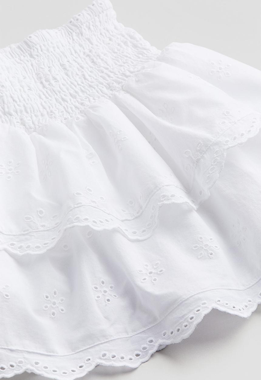 H&M - Tiered skirt - white