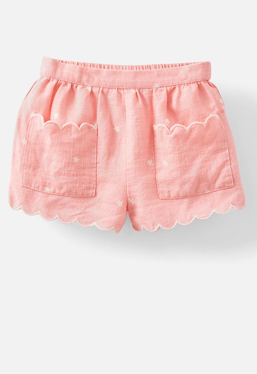 Cotton On - Bessy flutter sleeve top and short set - coral dreams/ditsy flower
