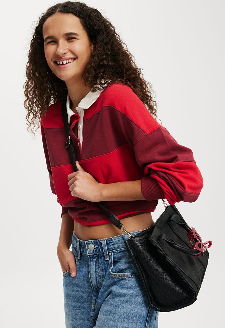Rubi - The midi stand by tote - black pebble