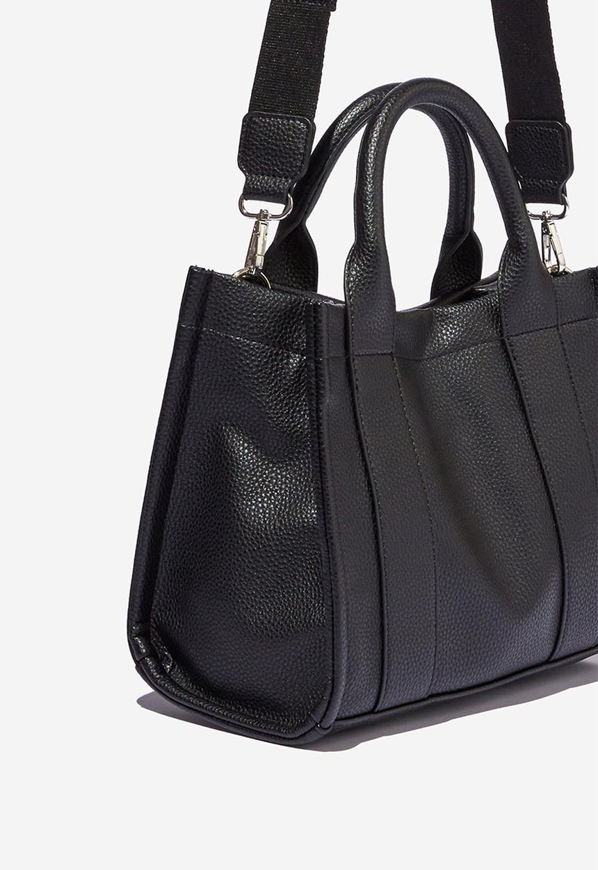 Rubi - The midi stand by tote - black pebble