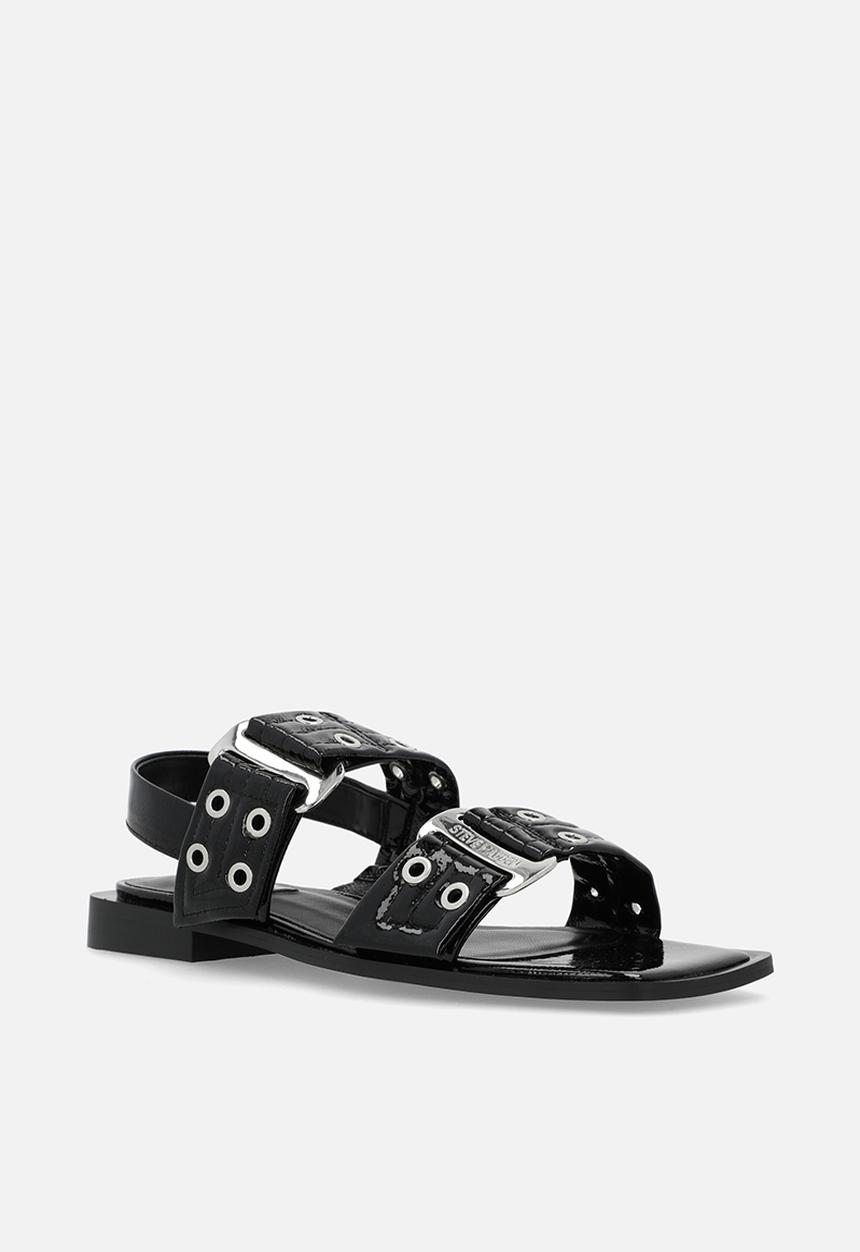 Steve Madden - Saria ankle strap sandal - blk patent