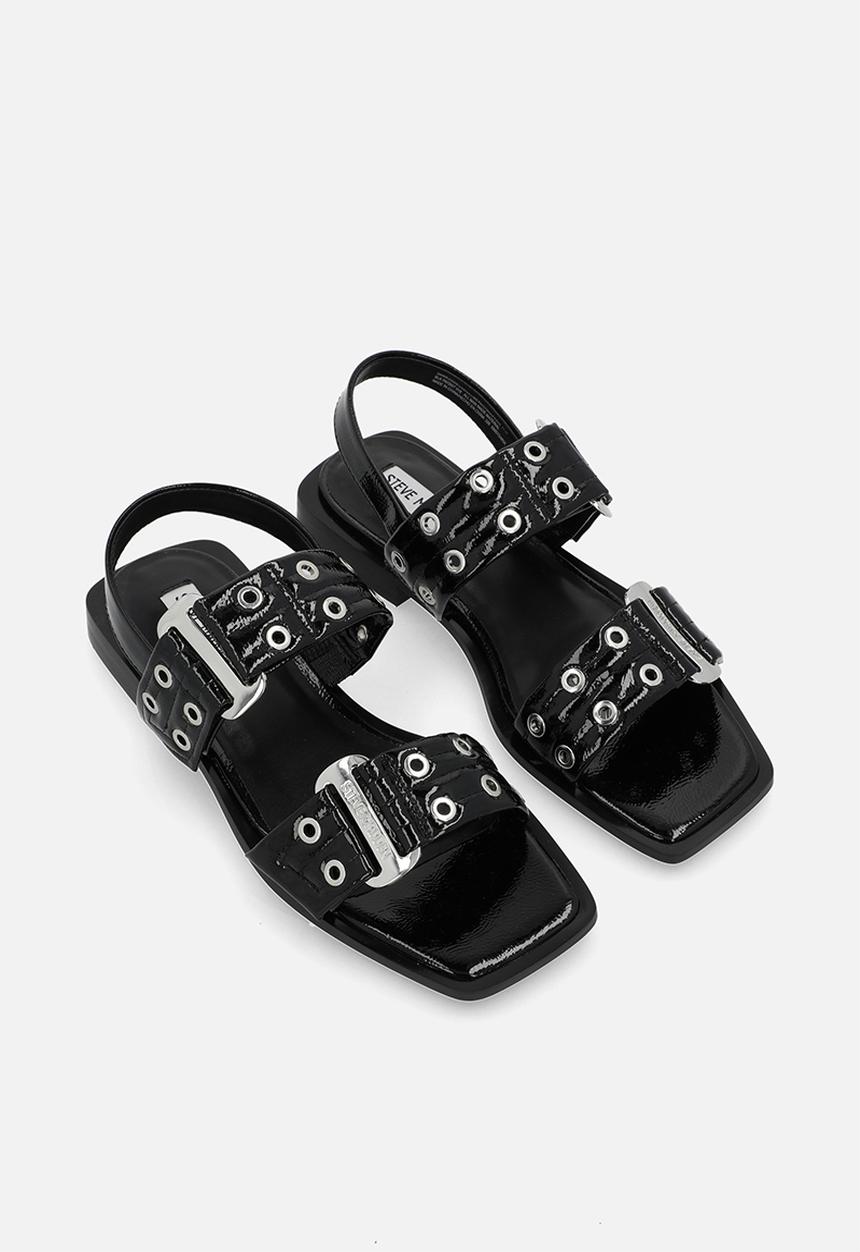 Steve Madden - Saria ankle strap sandal - blk patent