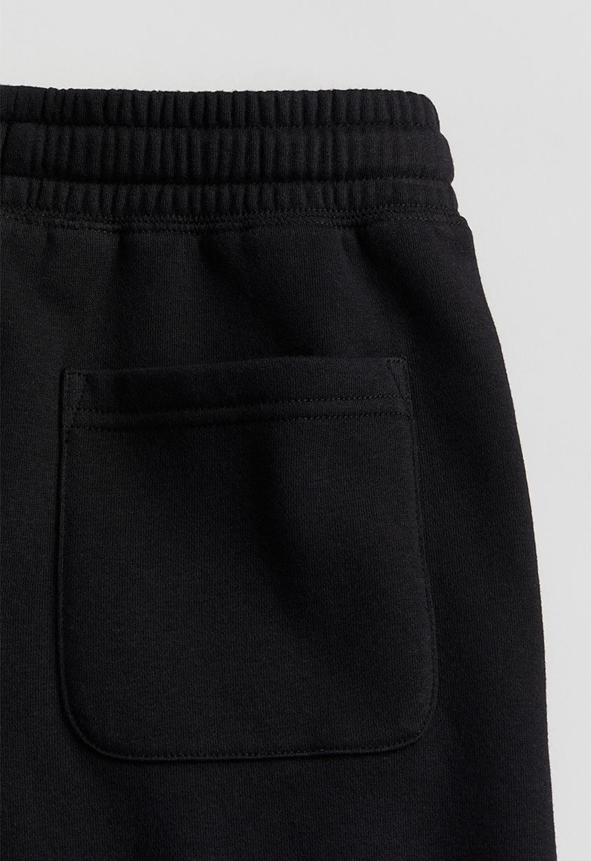 H&M - Print-motif sweatshorts - black smileyworld®