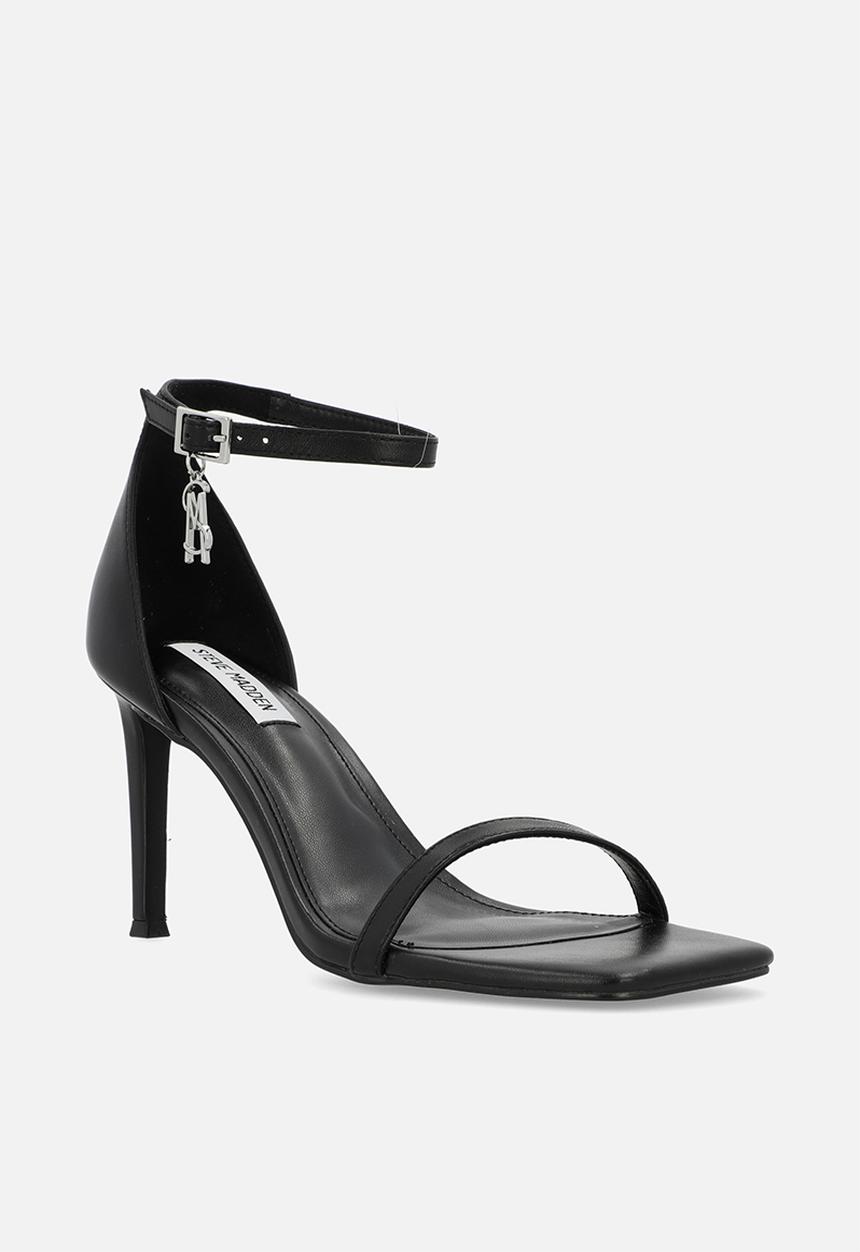 Steve Madden - Pivotal barely there heel - black leat
