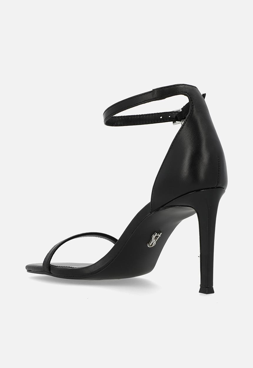 Steve Madden - Pivotal barely there heel - black leat