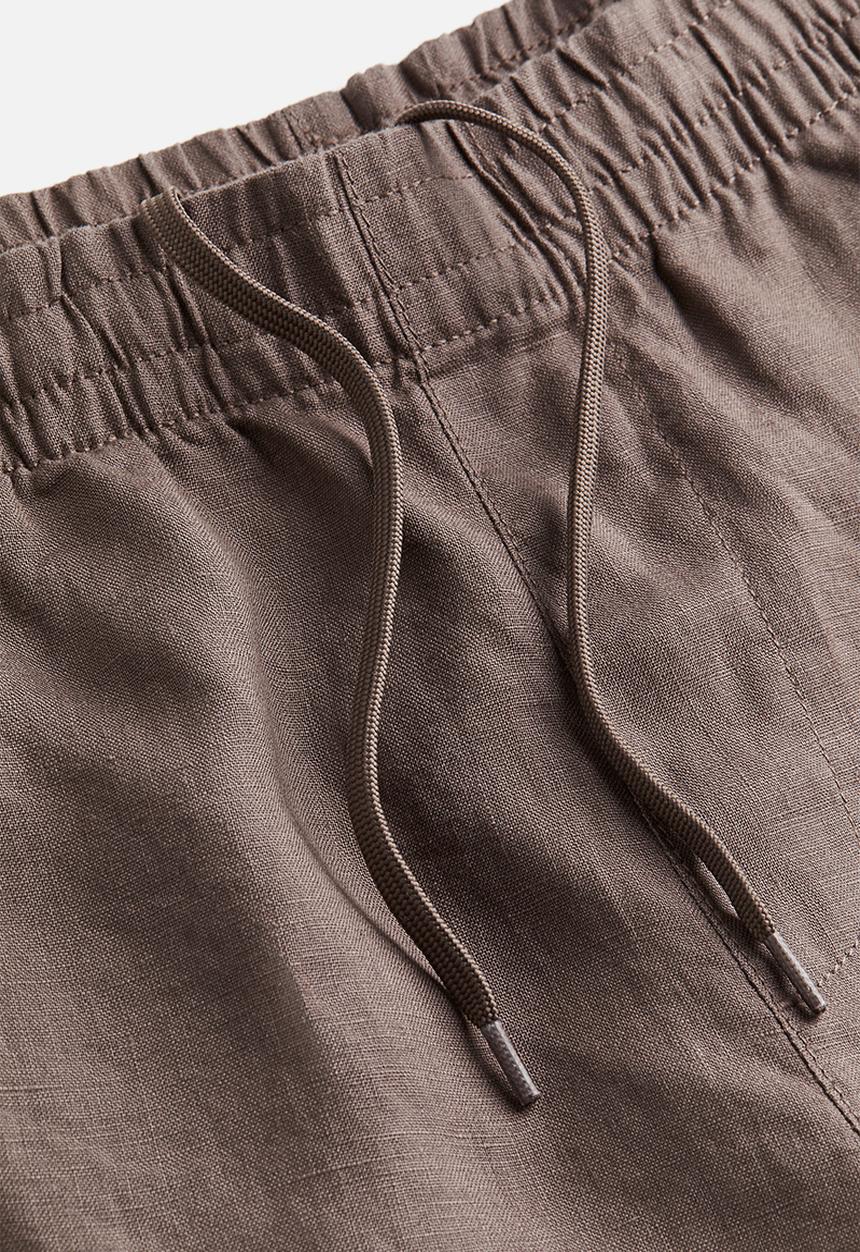 H&M - Regular fit linen trousers - dark beige