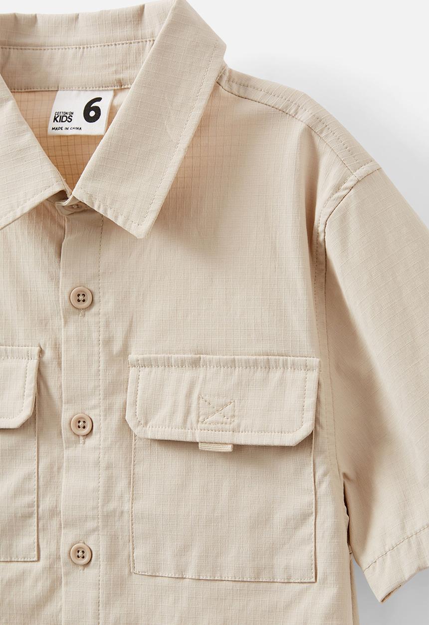 Cotton On - Russell short sleeve shirt - rainy day