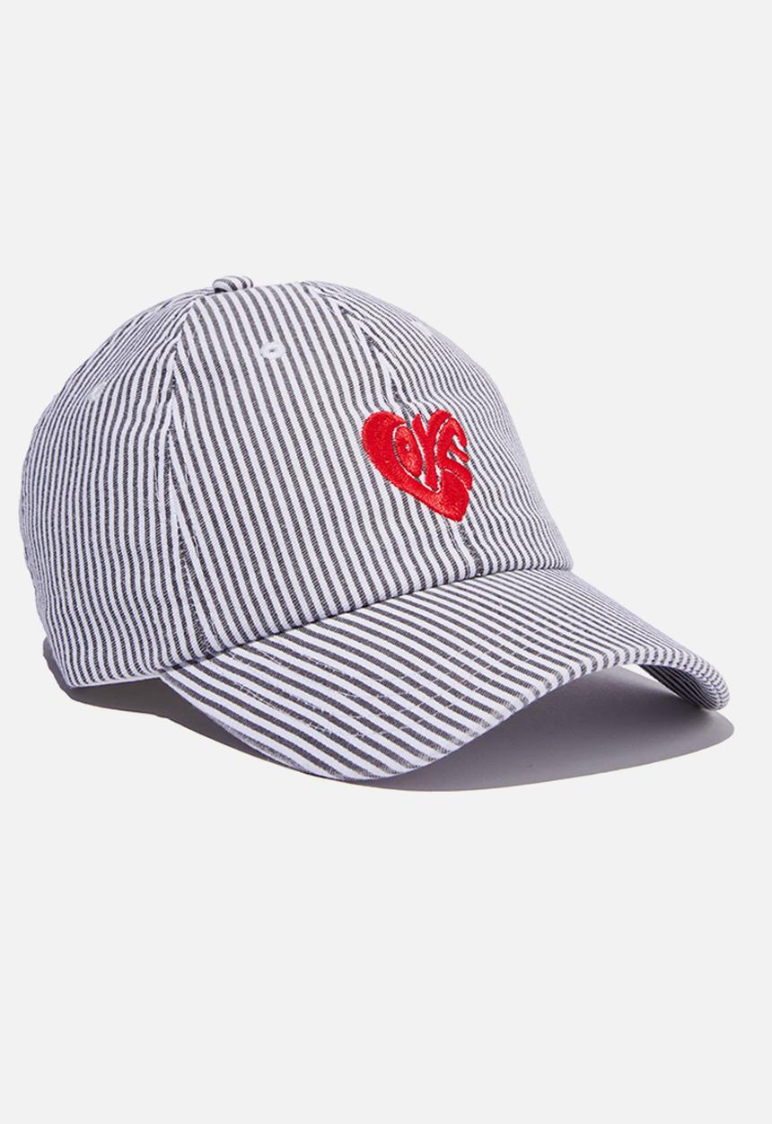 Rubi - Classic dad cap - love/striped