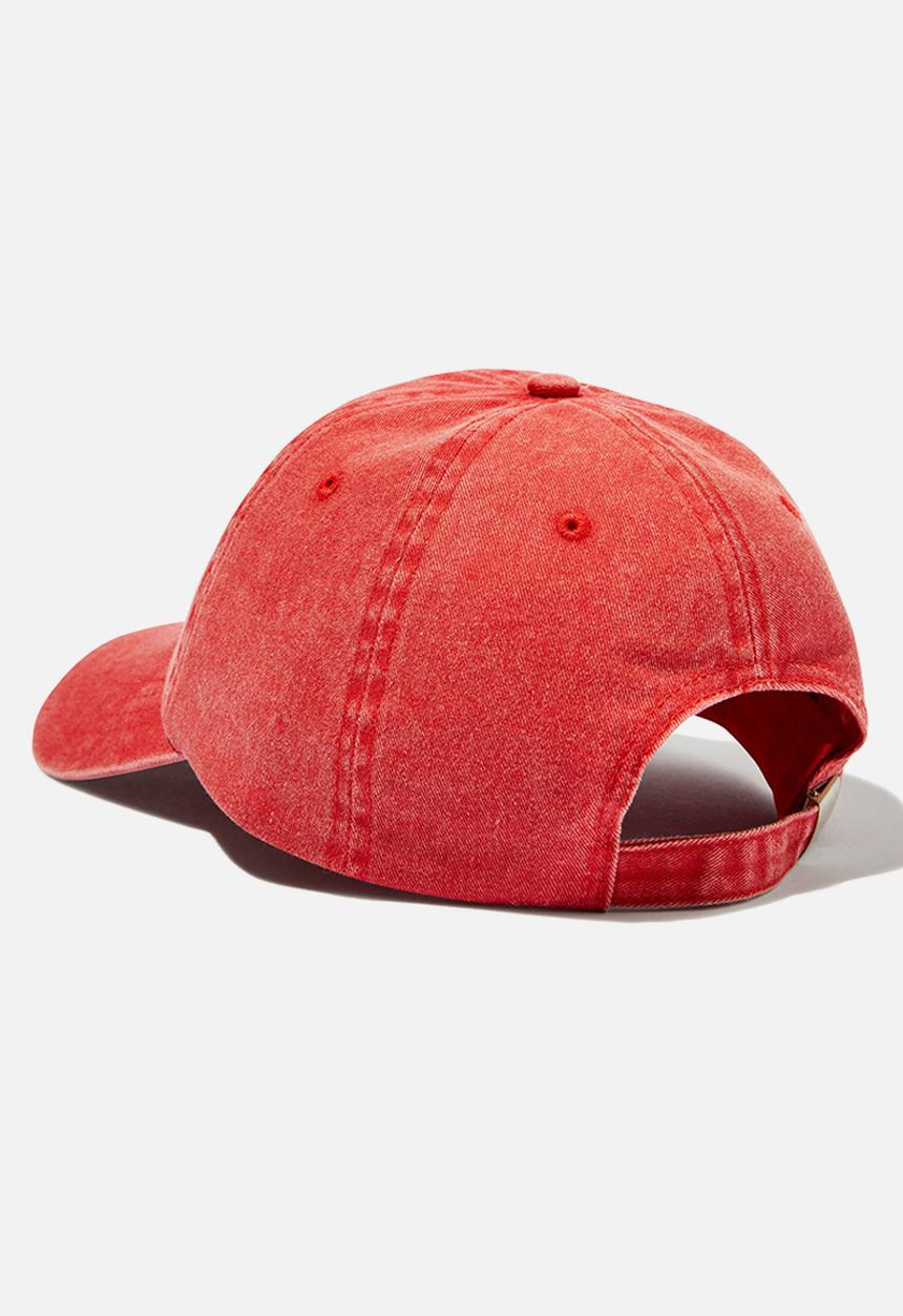 Rubi - Classic dad cap - newport harbour/washed red