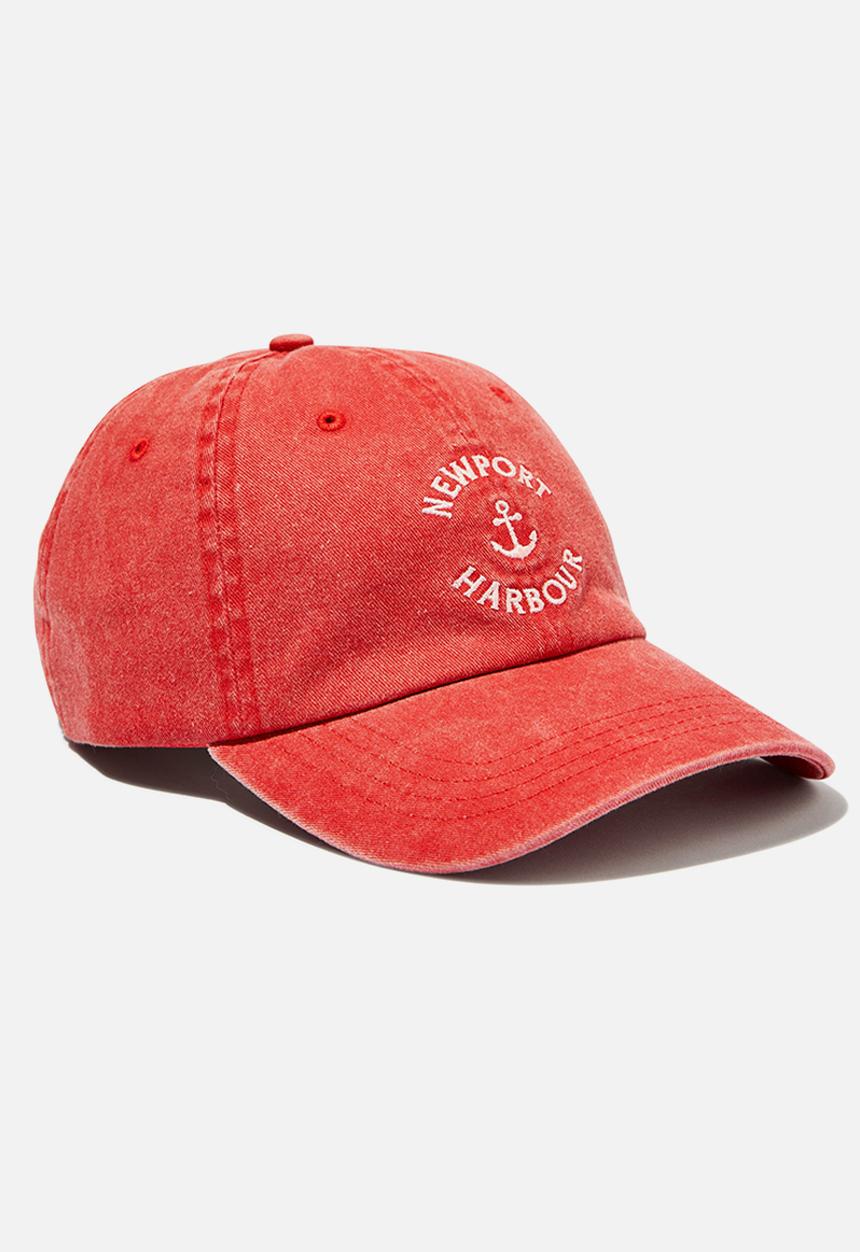 Rubi - Classic dad cap - newport harbour/washed red