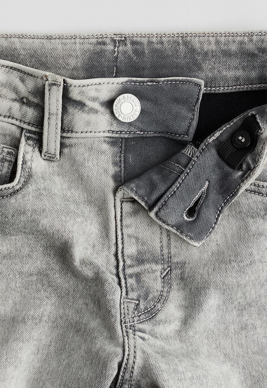 H&M - Super soft denim shorts - light denim grey