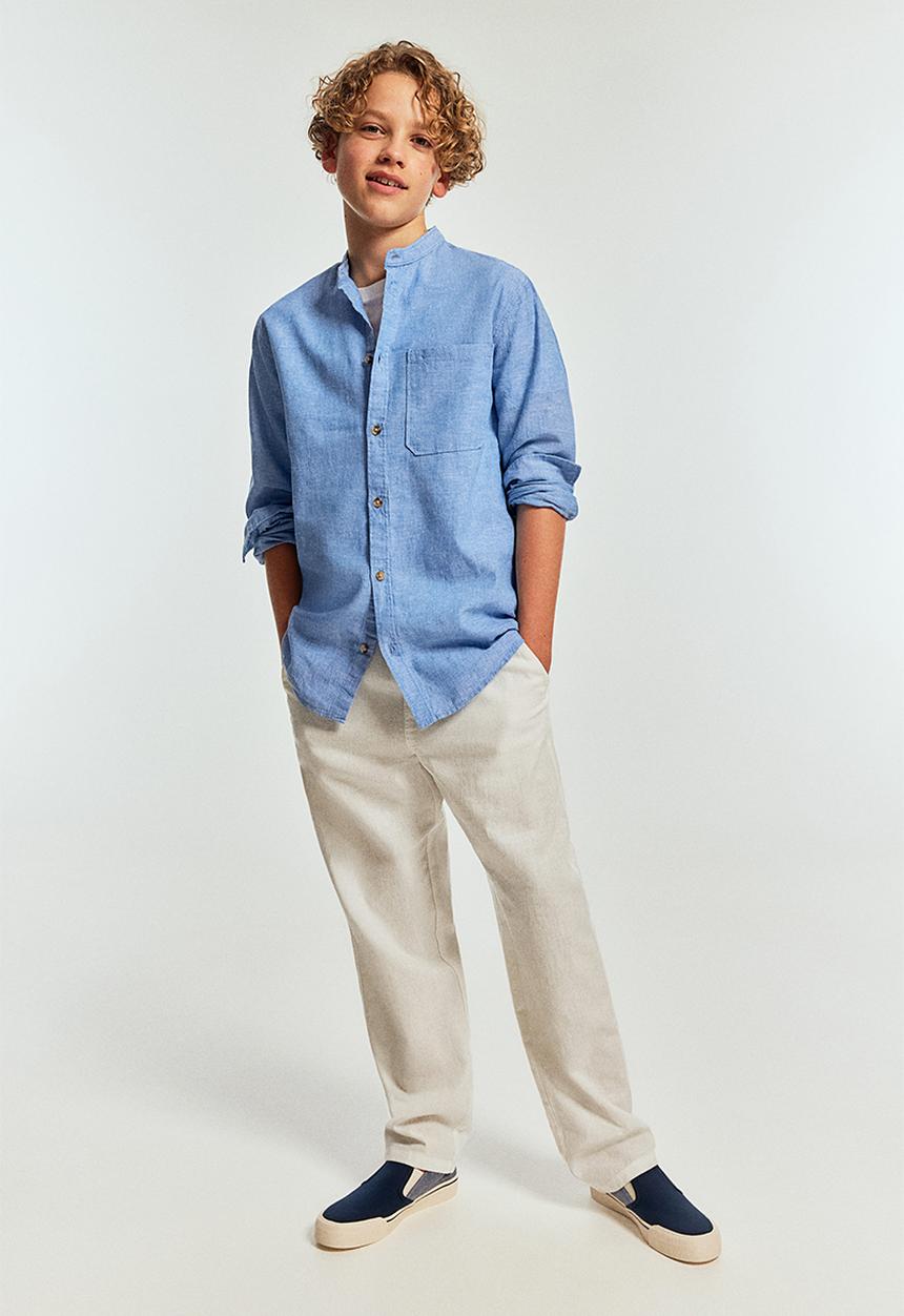 H&M - Linen-blend joggers - white