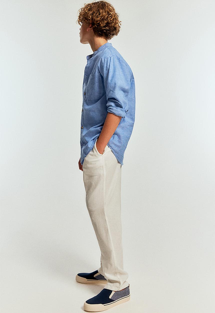 H&M - Linen-blend joggers - white