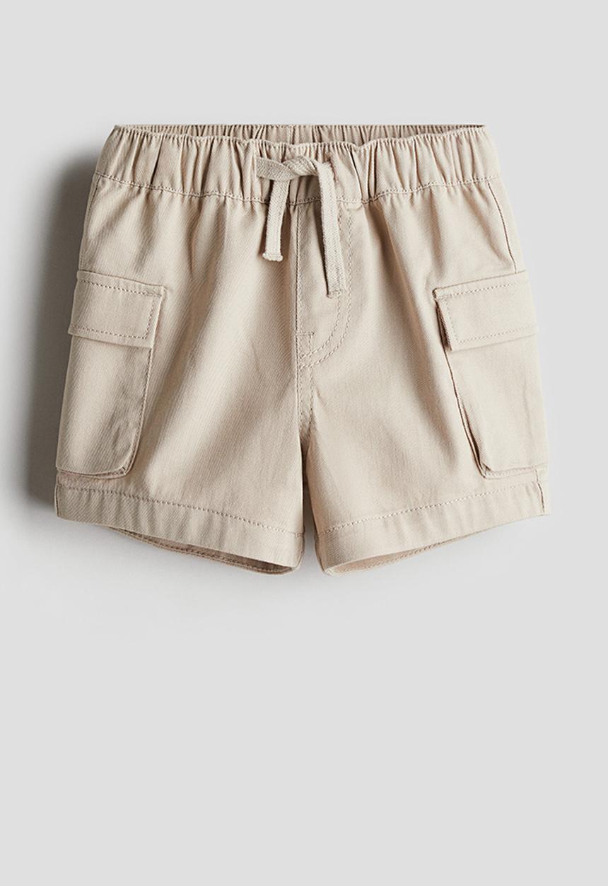 H&M - Cotton cargo shorts - beige