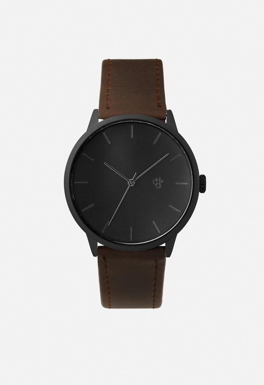 CHPO - Khorshild epic metal vegan leather strap - black & brown