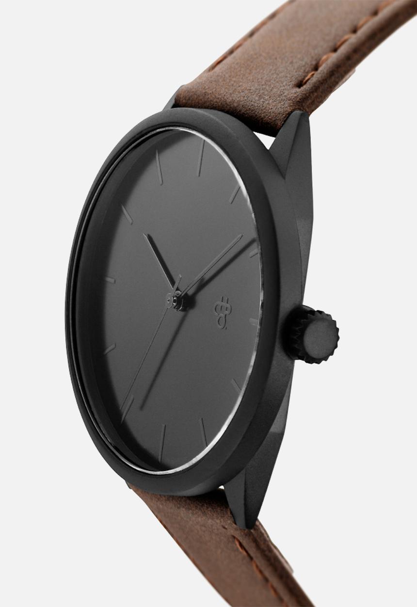CHPO - Khorshild epic metal vegan leather strap - black & brown
