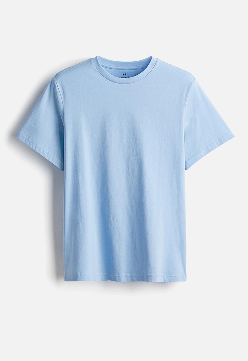 H&M - Regular fit t-shirt - light blue