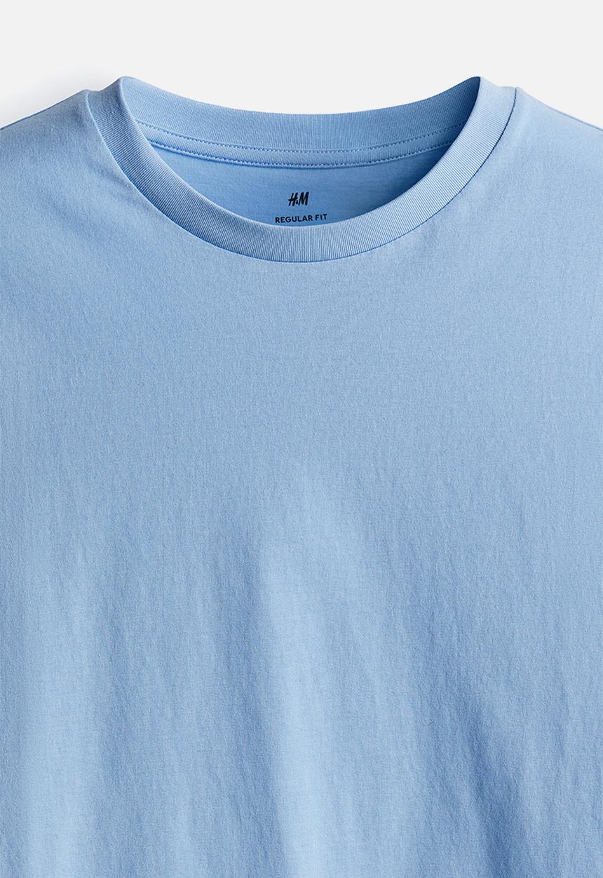 H&M - Regular fit t-shirt - light blue