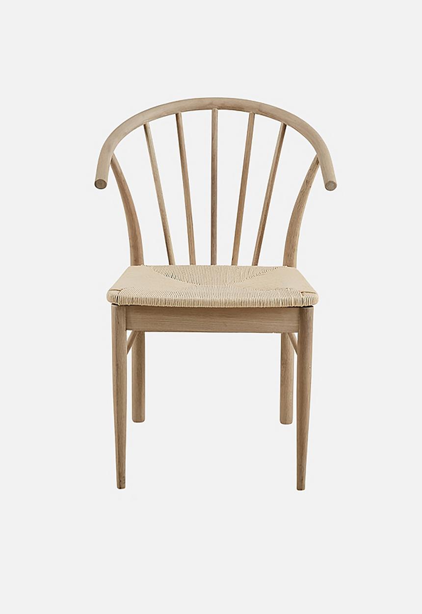 Sixth Floor - Cassandra dining chair with armrest - natural