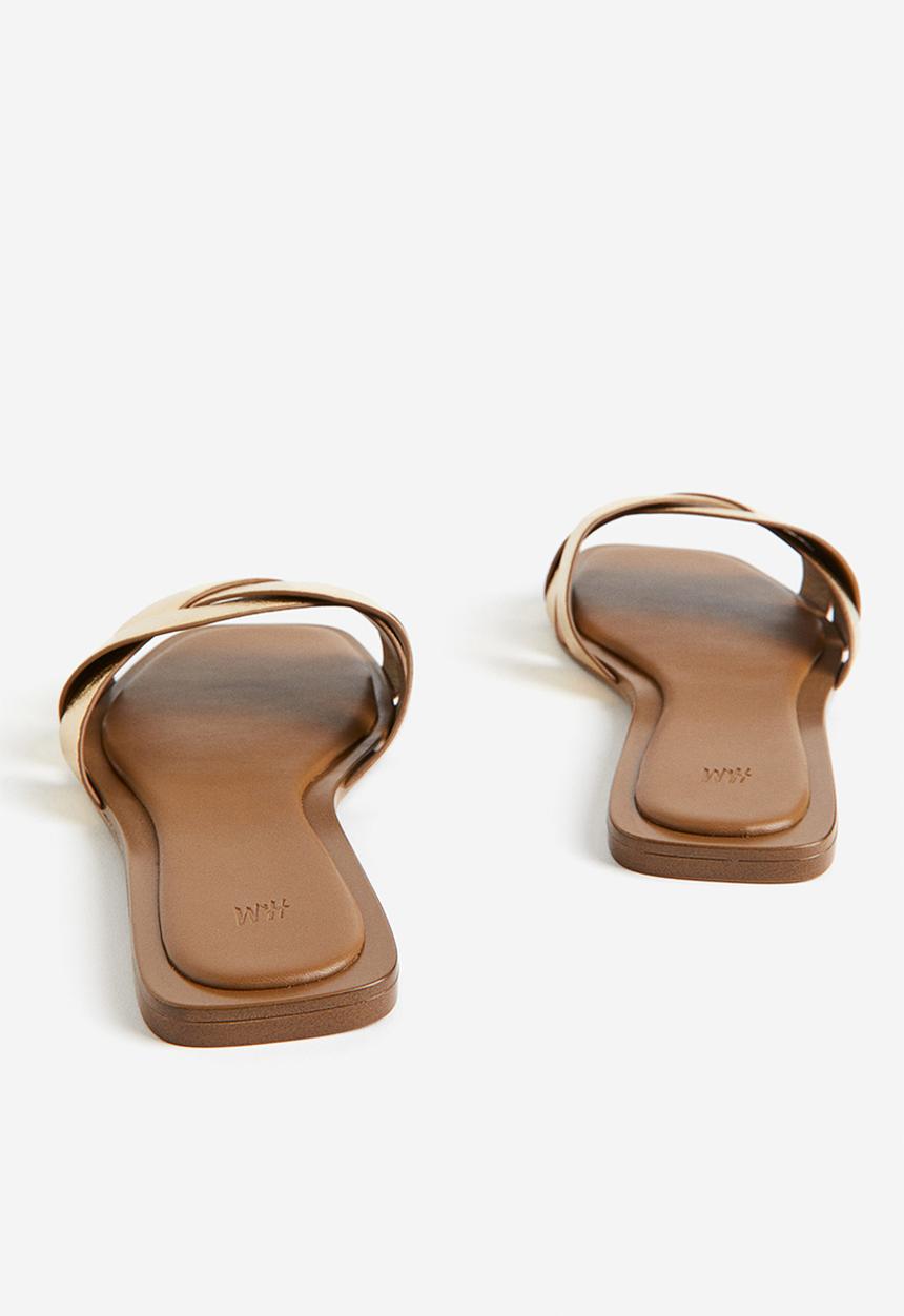 H&M - Braided sandals - gold-coloured