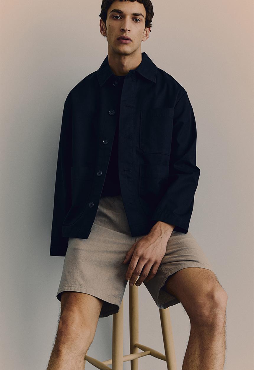 H&M - Regular fit cotton shorts - beige
