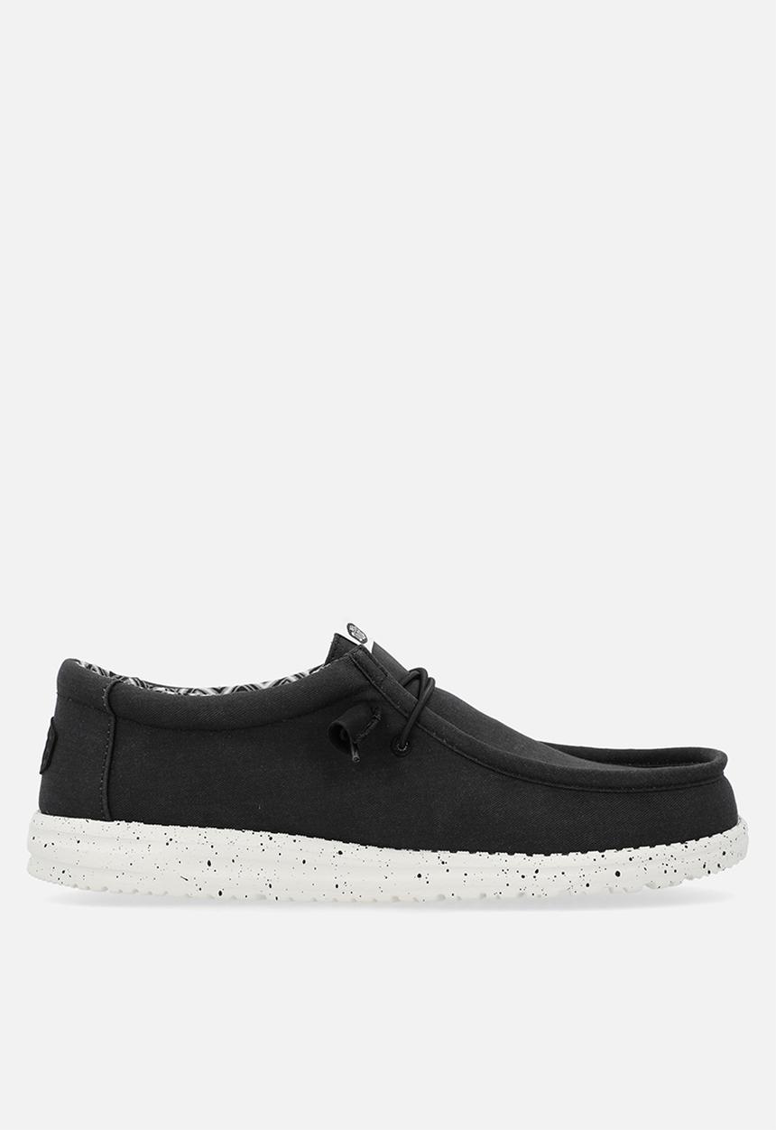 Hey Dude - Wally Stretch Canvas - Black & White