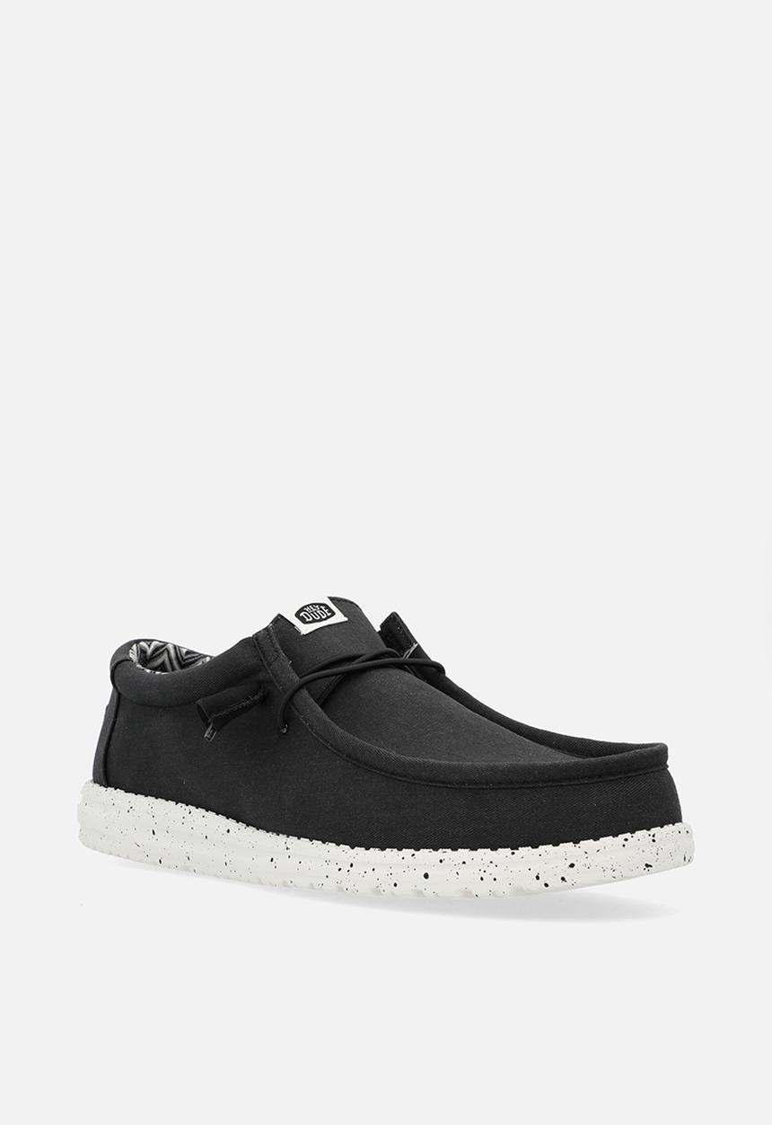 Hey Dude - Wally Stretch Canvas - Black & White