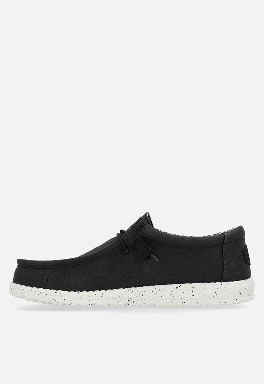 Hey Dude - Wally Stretch Canvas - Black & White