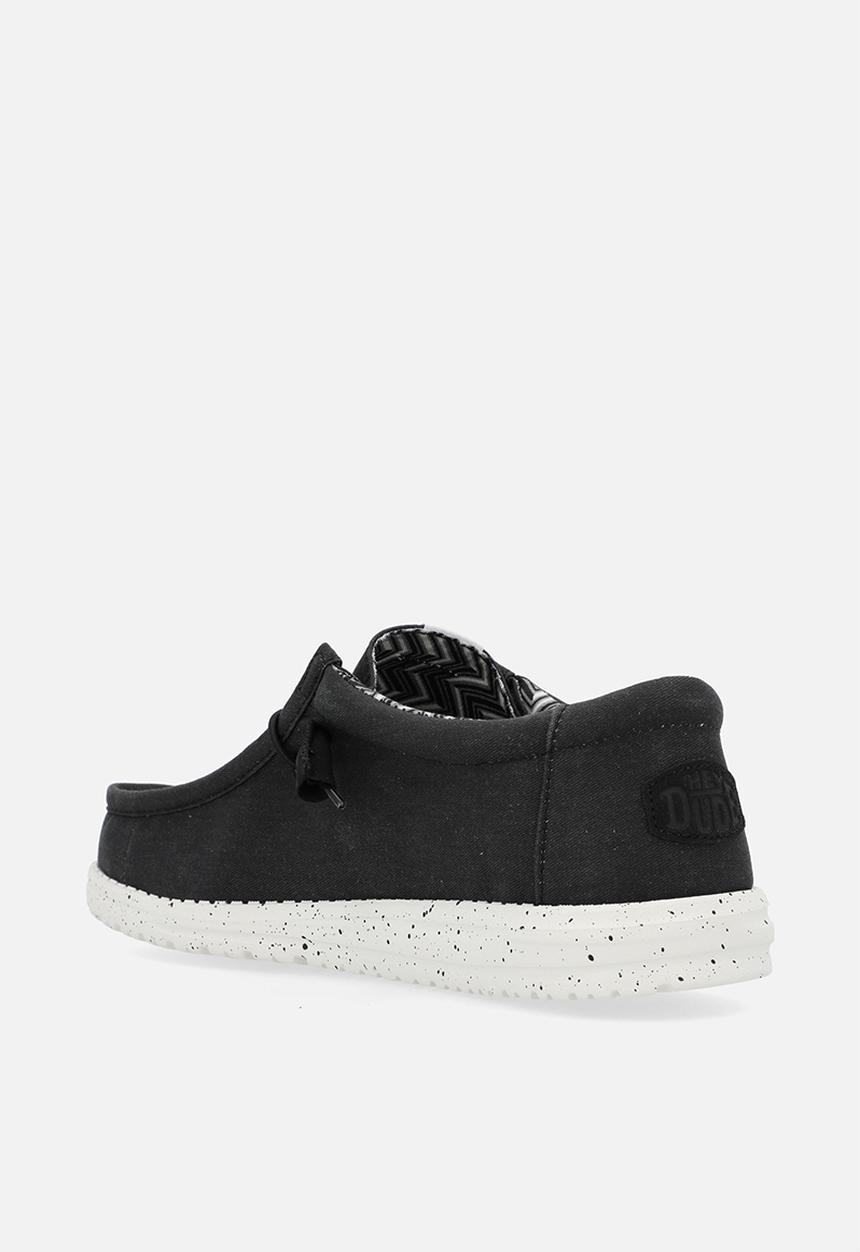 Hey Dude - Wally Stretch Canvas - Black & White