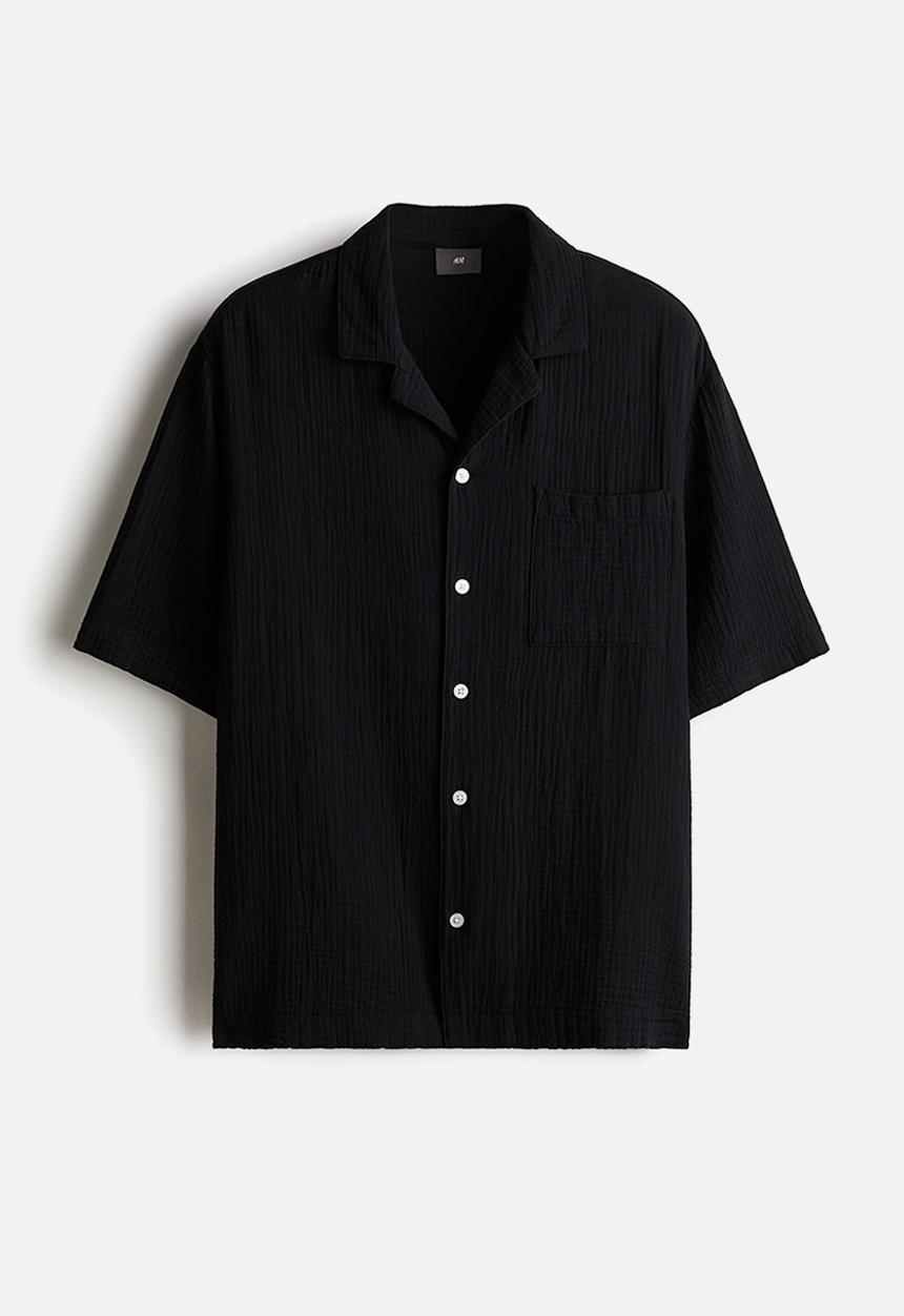 H&M - Pyjama shirt and shorts - black