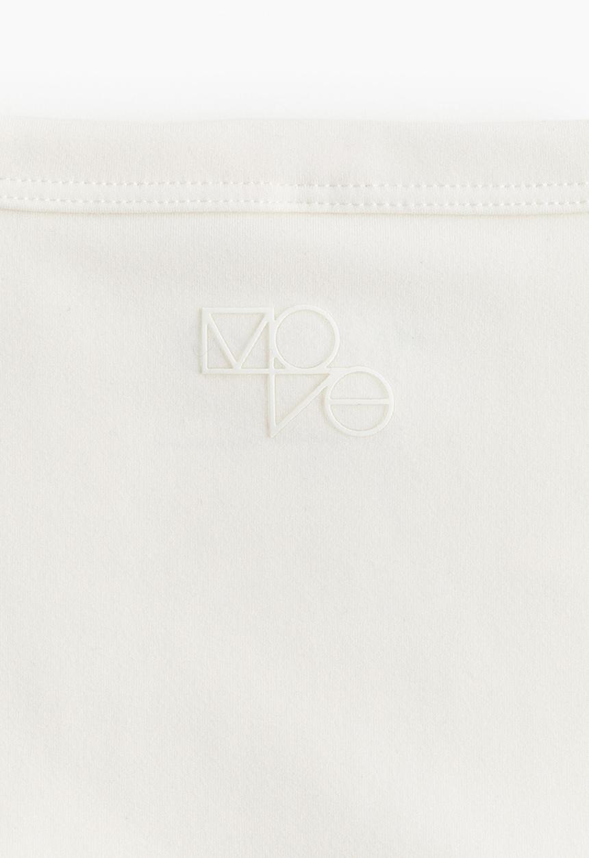 H&M - Drymove™ cropped sports top - white