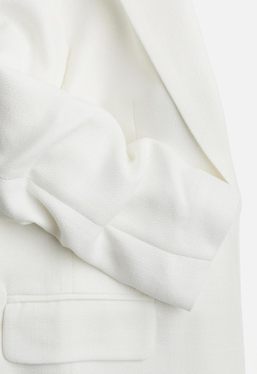 H&M - Gathered-sleeve jacket - white
