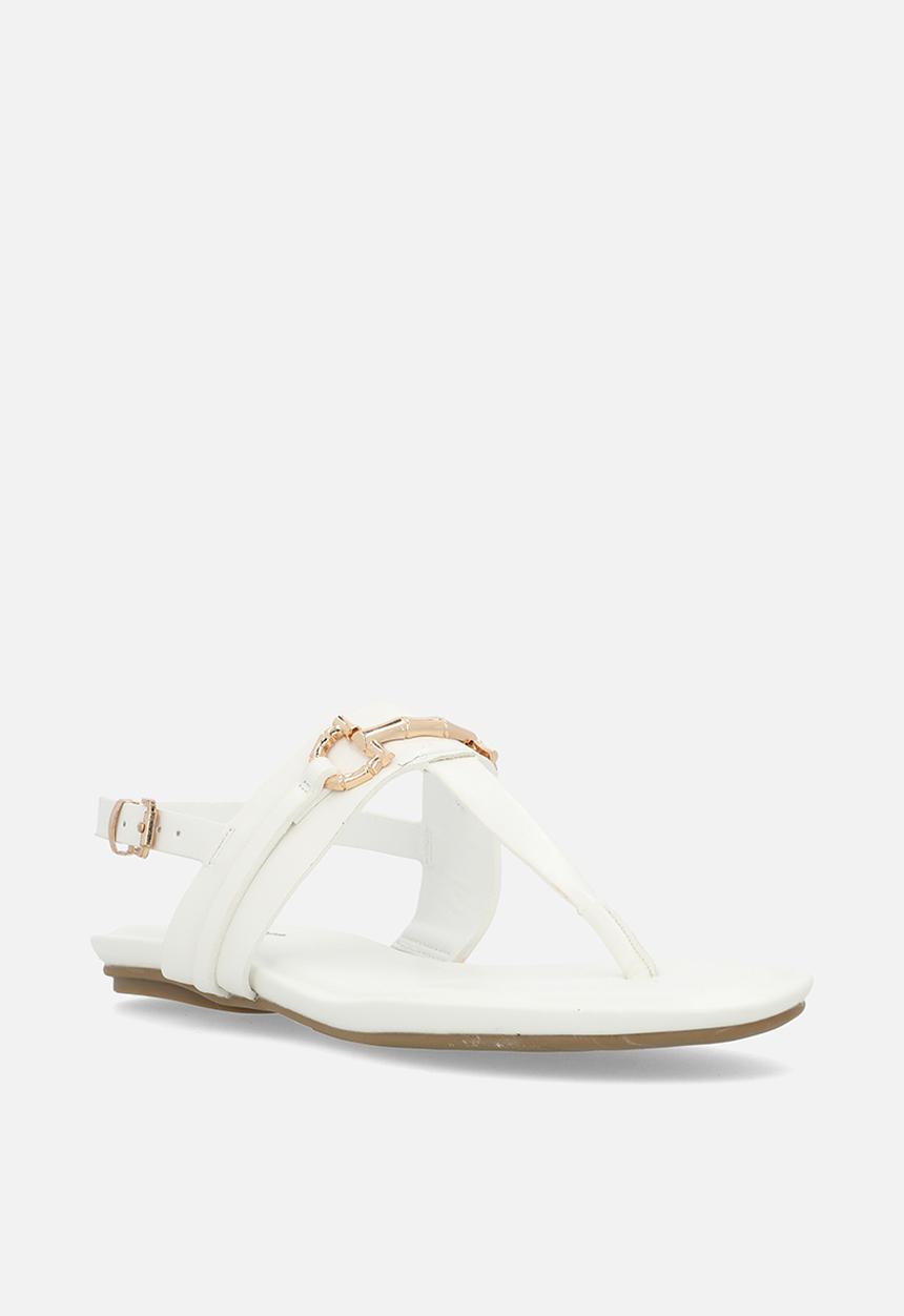 Madison® - Jayzee ankle strap sandal - white