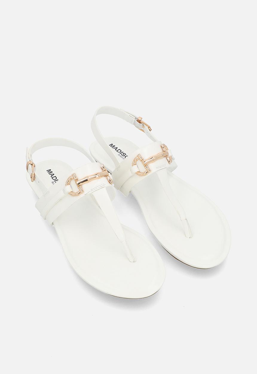 Madison® - Jayzee ankle strap sandal - white