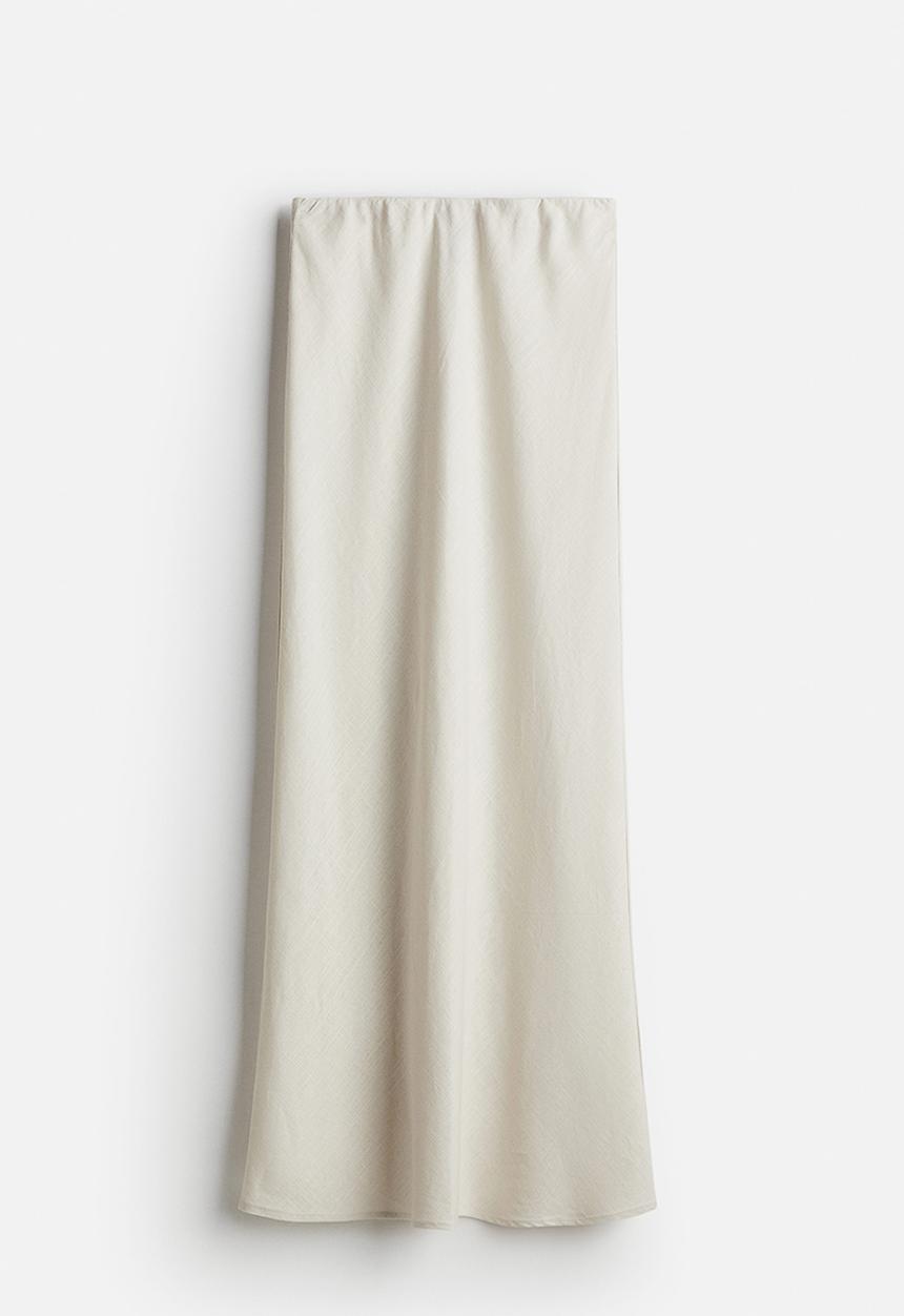 H&M - Maxi skirt - light beige