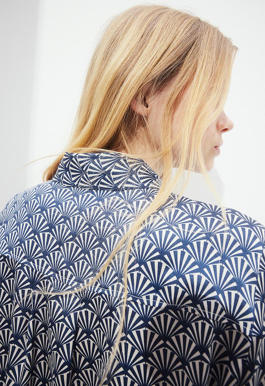 H&M - Shirt - blue patterned