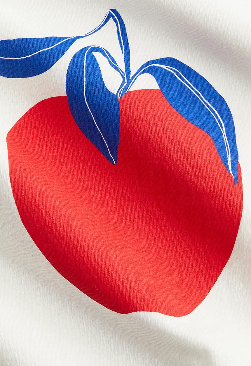H&M - Cotton T-shirt - white fruit du marché
