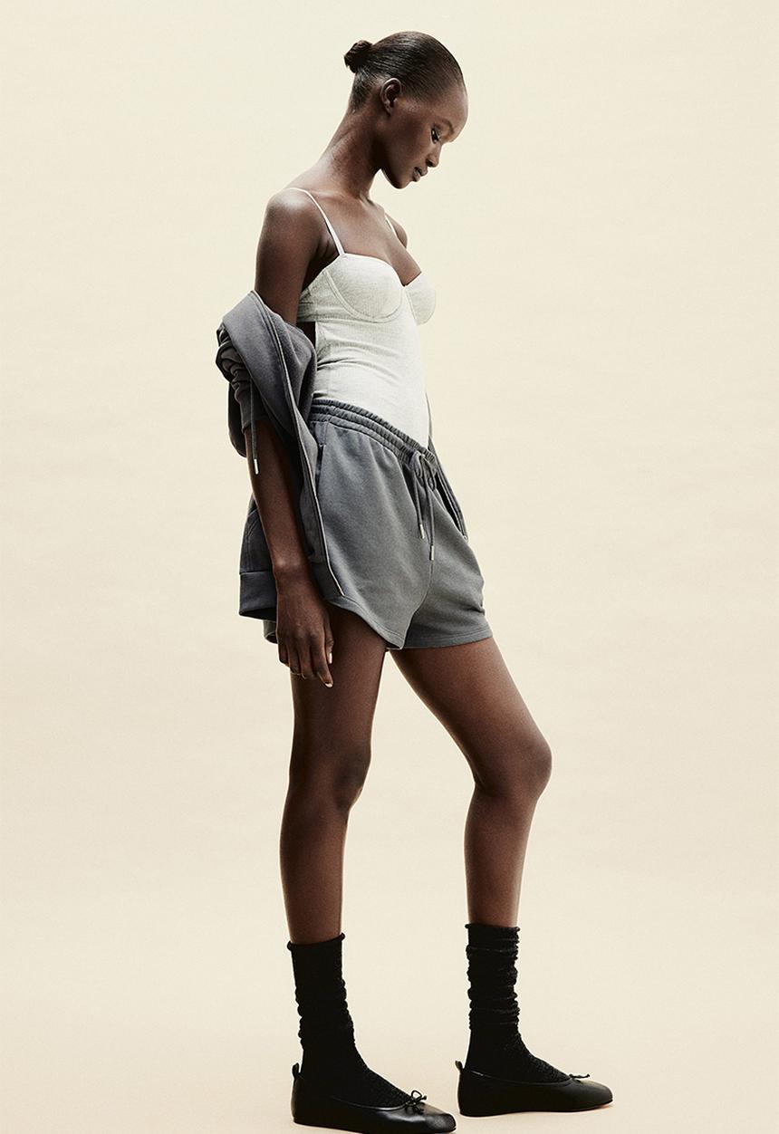 H&M - Sweatshirt shorts - dark grey