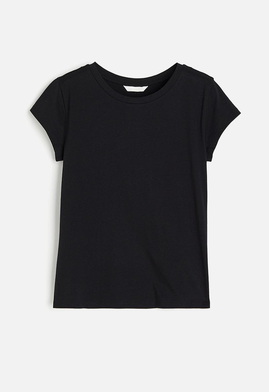 H&M - Cotton T-shirt - black