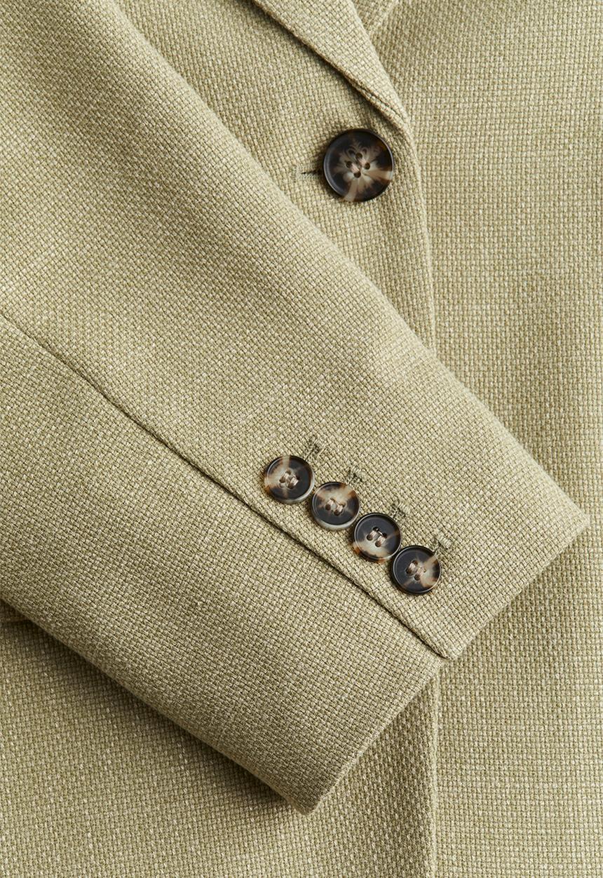 H&M - Oversized blazer - light khaki green 