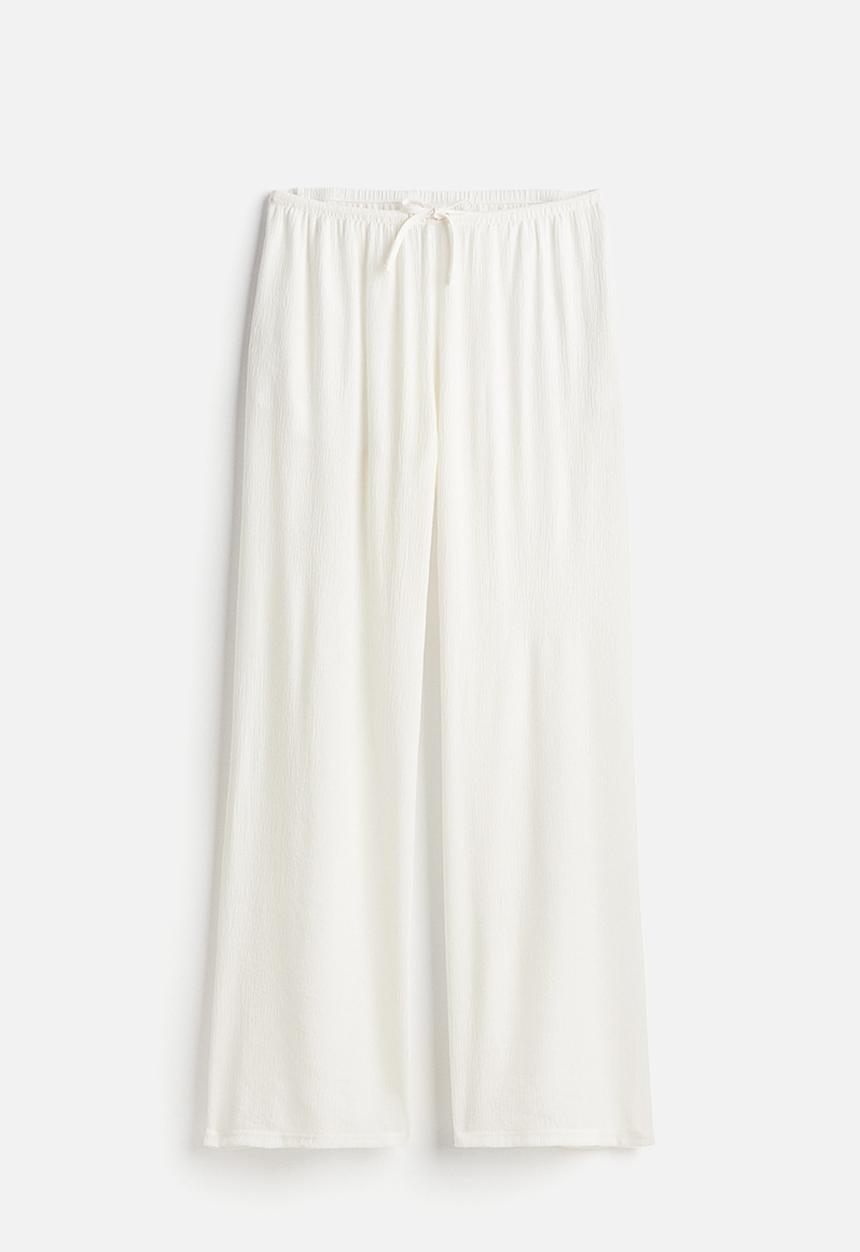 H&M - Crêpe pull-on trousers - cream